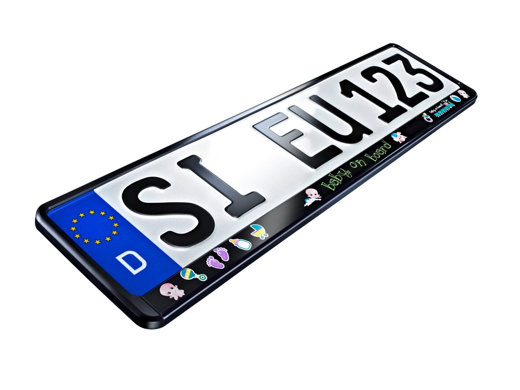 Fun Kennzeichenhalter mit lustigen Sprüchen 520x110 mm