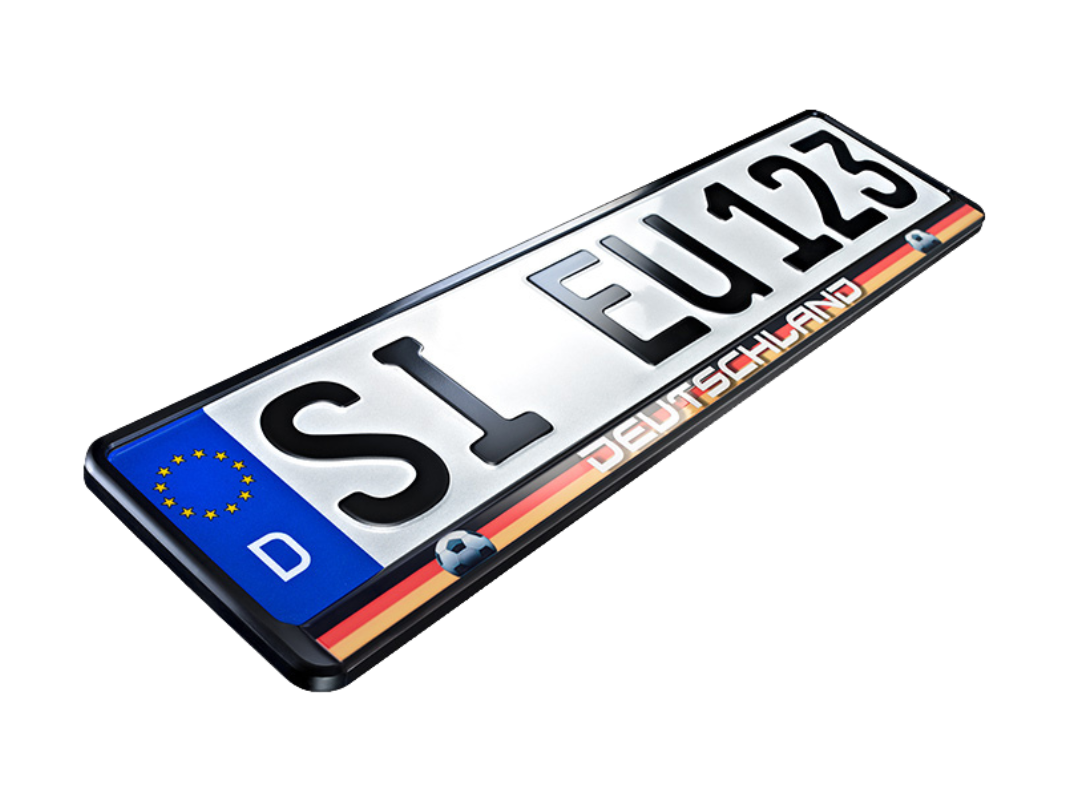 Fußball Kennzeichenhalter Deutschland 520x110 mm