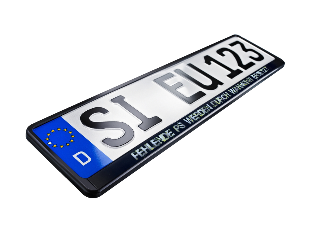 Fun Kennzeichenhalter mit lustigen Sprüchen 520x110 mm