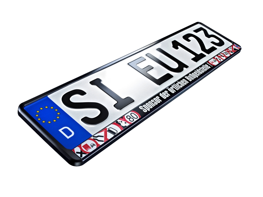 Fun Kennzeichenhalter mit lustigen Sprüchen 520x110 mm