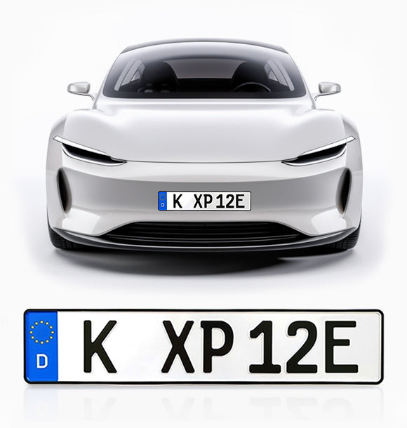 E-Kennzeichen für Elektroautos, Anhänger & Fahrradträger