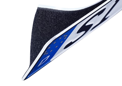 Rahmenloser Klett-Kennzeichenhalter (für 1 Kennzeichen)