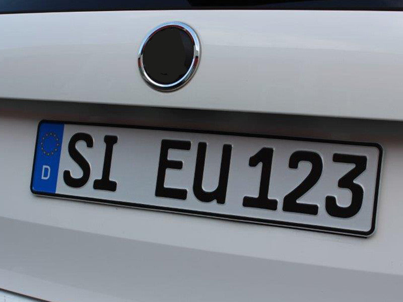 Rahmenloser Klett-Kennzeichenhalter (für 1 Kennzeichen)