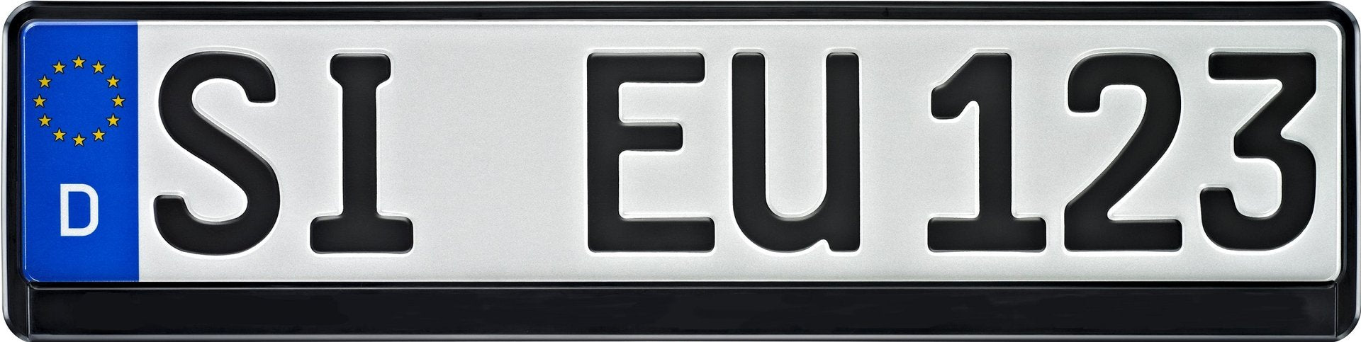 Kennzeichenhalter Pure Black 520x110 mm
