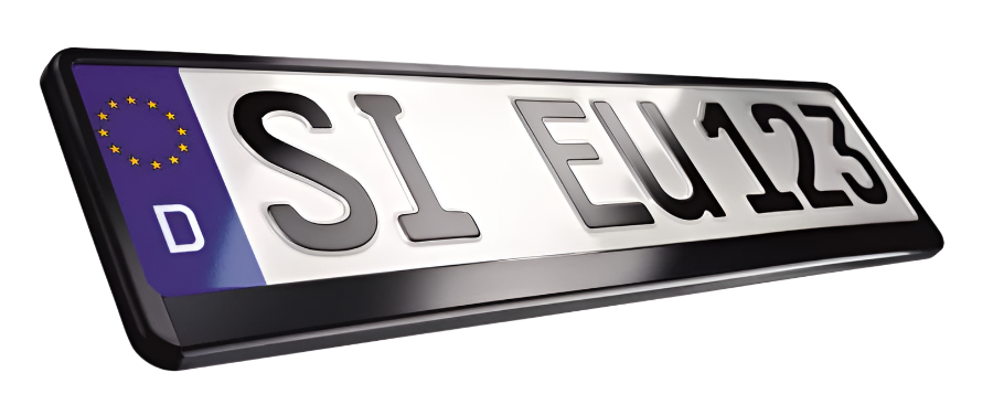 Targa Per Autoveicoli, 520 X 110 Mm, Incluso Supporto Coordinato - Foto 10