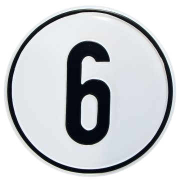 Alu Geschwindigkeitsschild 6 km/h