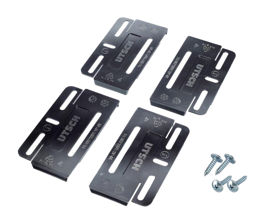 Kennzeichenhalter SimpleFix Schwarz - für 2 Kennzeichen - inkl. Schrauben