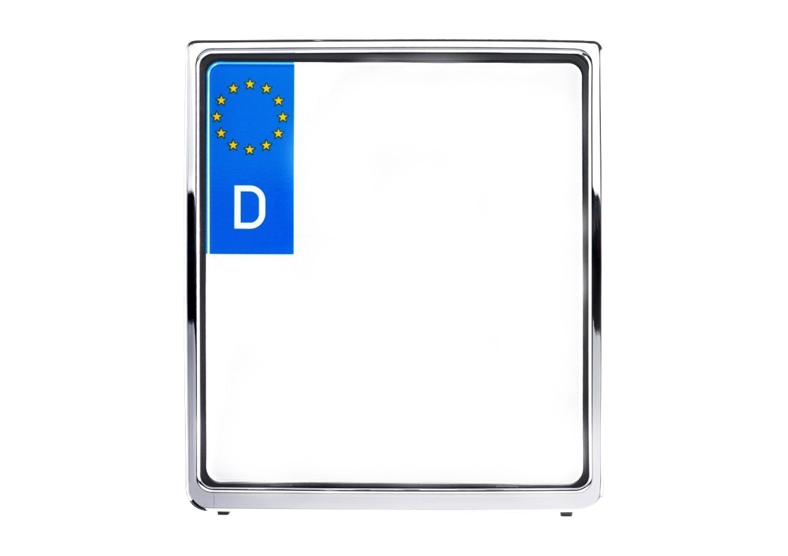 Premium Motorrad Kennzeichenhalter 180x200 mm Echtverchromt