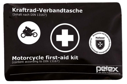 Erste Hilfe Motorrad Verbandtasche nach DIN 13167