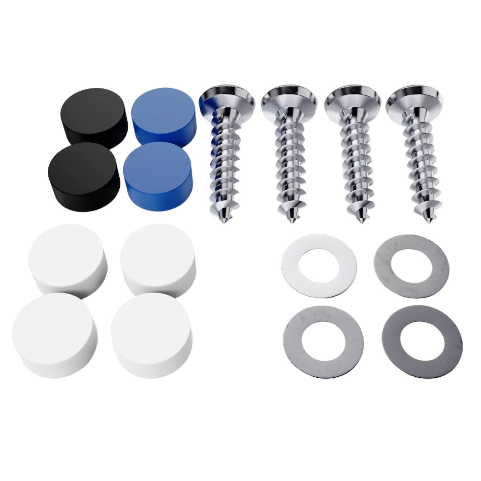 Kennzeichen Befestigungs-Set für PKW (für 1 Kennzeichen)