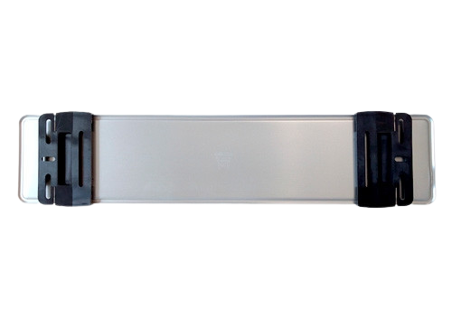 Kennzeichenhalter SimpleFix Schwarz - für 2 Kennzeichen - inkl. Schrauben