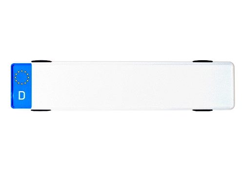 Kennzeichenhalter SimpleFix Schwarz - für 2 Kennzeichen - inkl. Schrauben