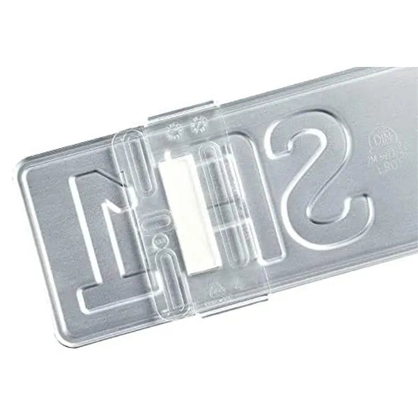 Kennzeichenhalter SimpleFix Transparent - für 2 Kennzeichen - inkl. Schrauben