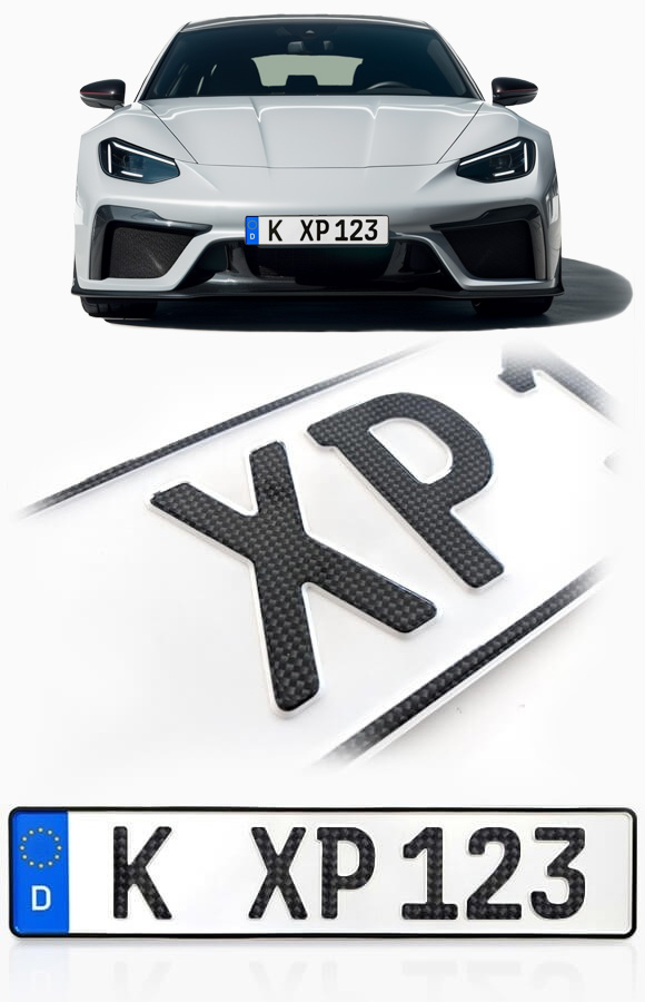 Autokennzeichen In Carbon-Optik ab 10,99€ – Gratis Versand – Kennzeichen .Express