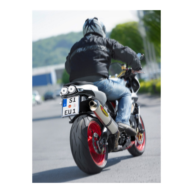Premium Motorrad Kennzeichenhalter 180x200 mm Echtverchromt