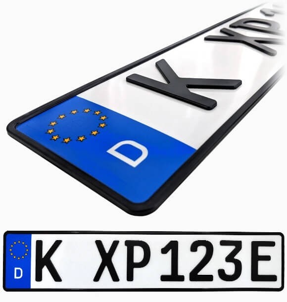 3D E-Kennzeichen für Elektrofahrzeuge
