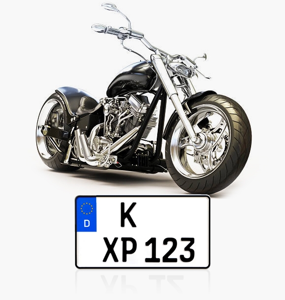 Traktor Krad Leichtkraftrad 255 x 130 mm Motorrad & Roller Saison Autokennzeichen Anhänger schildEVO 1 Kfz Kennzeichen 